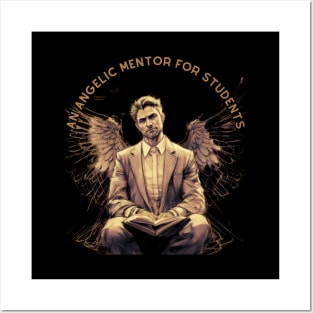 Teacher Gift Ideas. An Angelic Mentor for Students Posters and Art